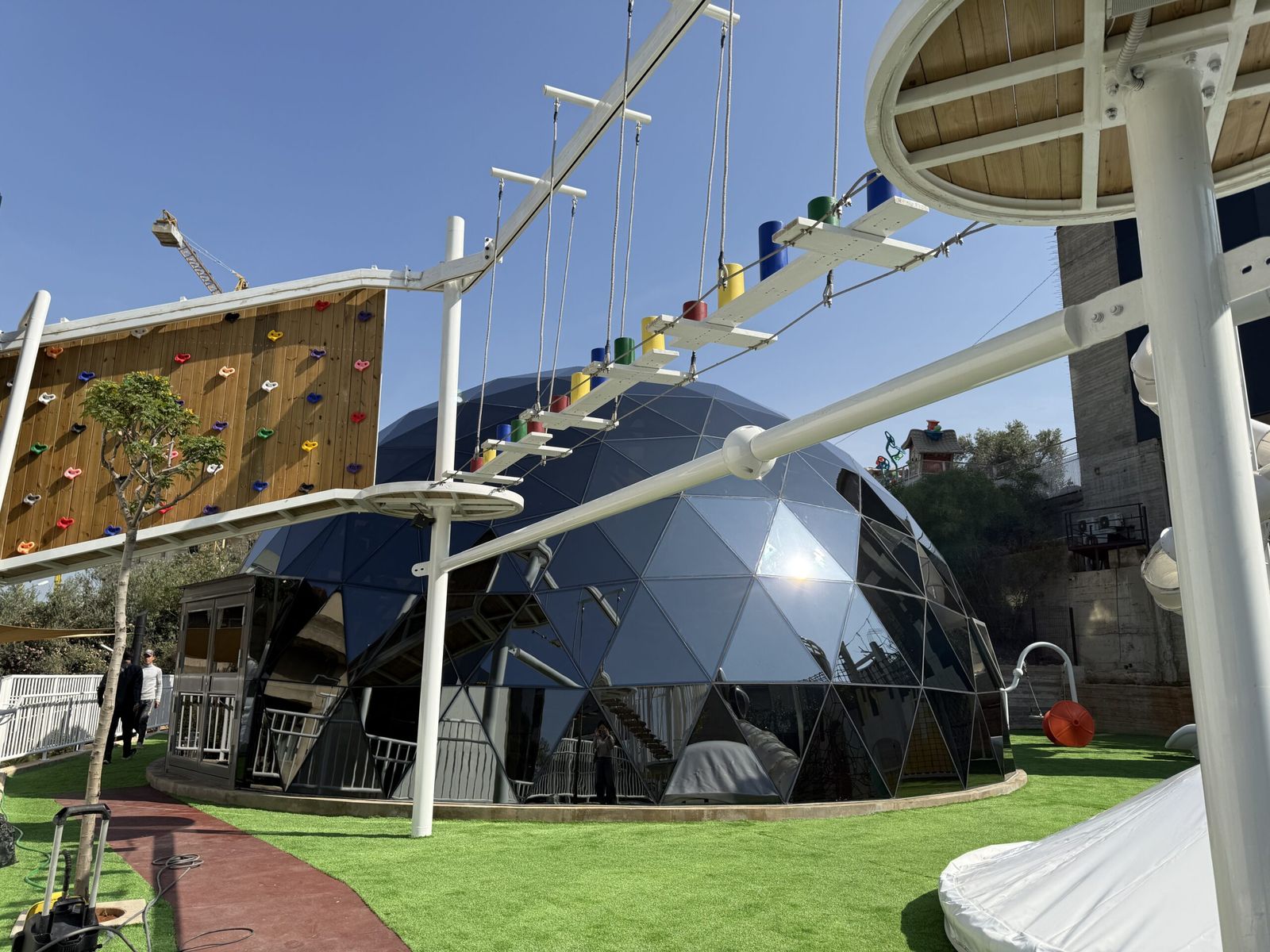 The WTFun mirror dome and playground — where birthdays happen