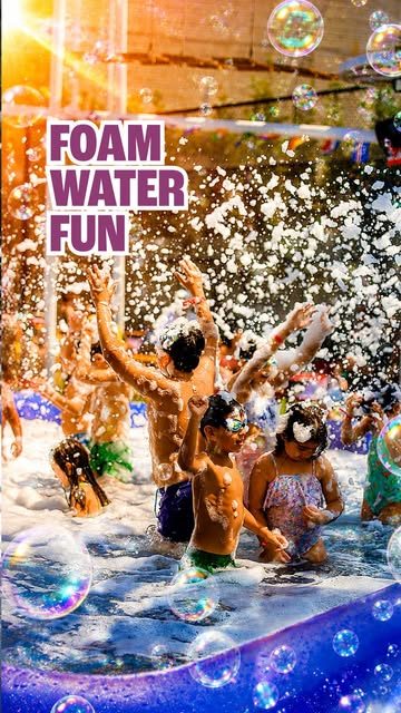 Foam water fun day at WTFun